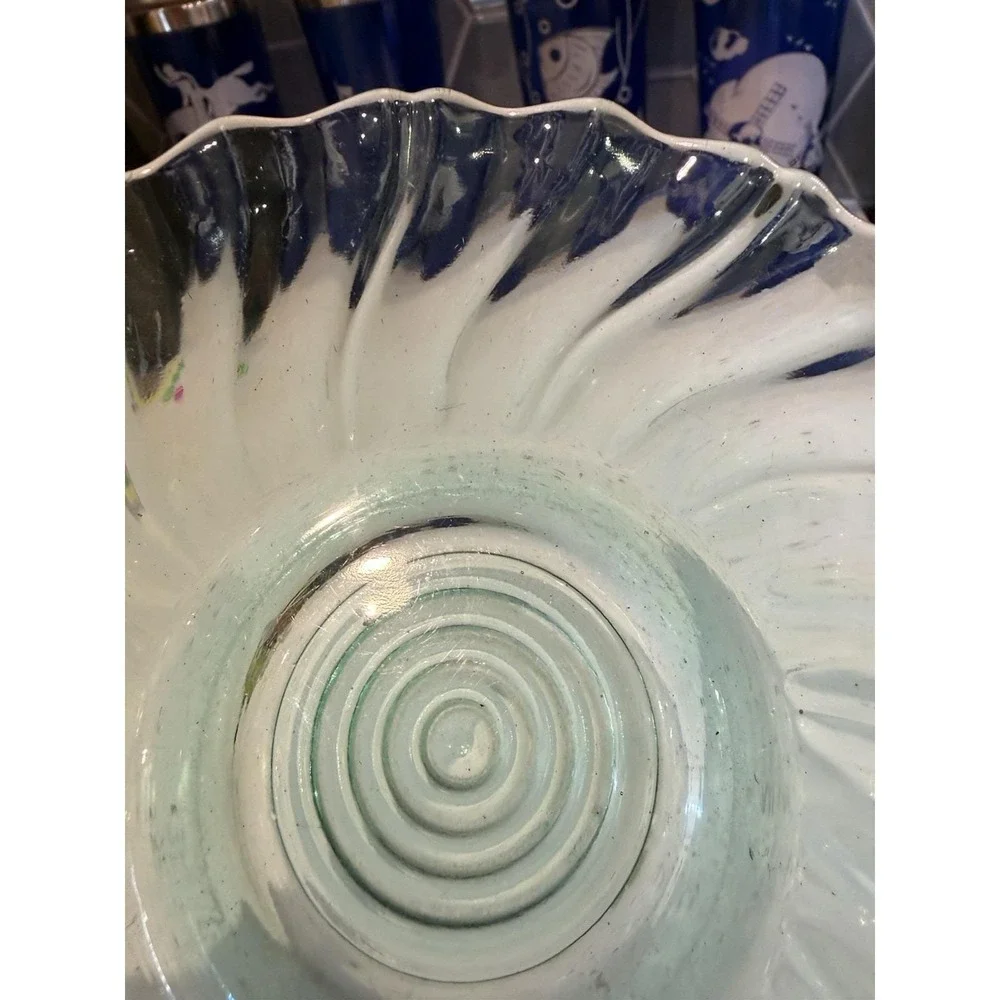 Jeannette Petal Swirl Ultramarine Teal 5 5/8
